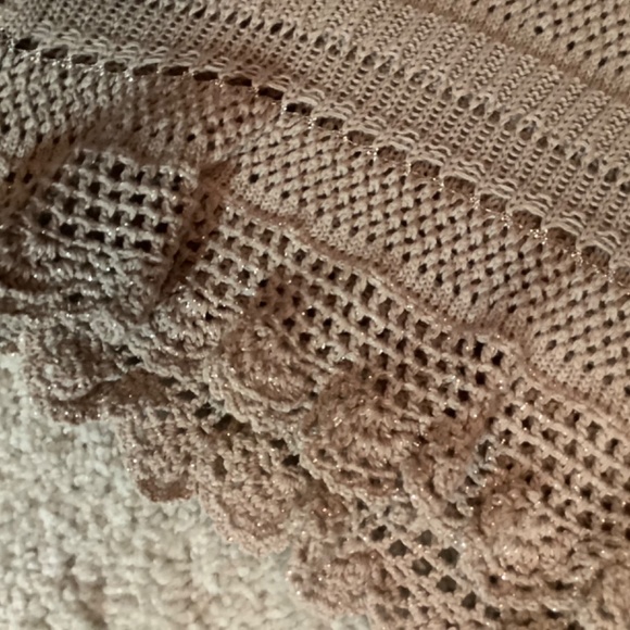 INC Taupe Crochet Top - Picture 3 of 5